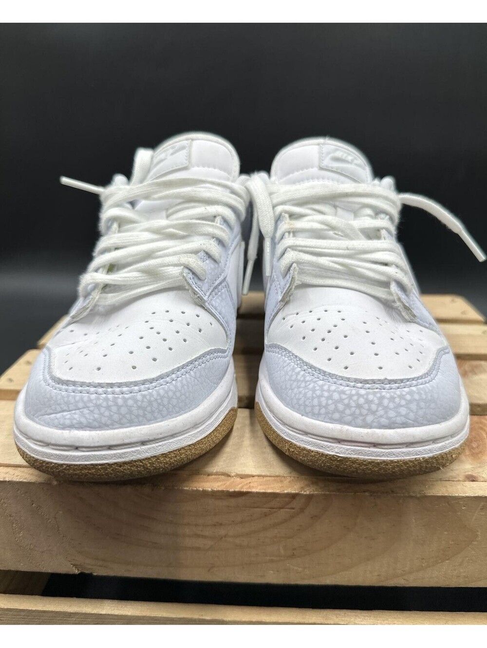 Nike Dunk Low Next Nature Grey Gum White Women's Size 7 COA